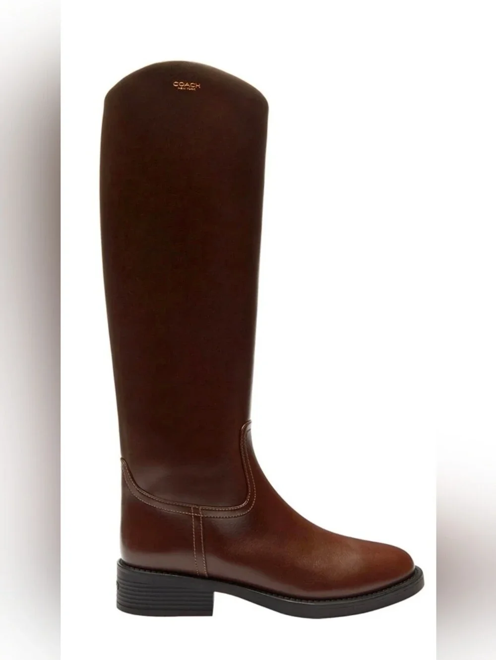 COACH Women's Tall Riding Boots in Dark Brown SIZE 6  EUR 37